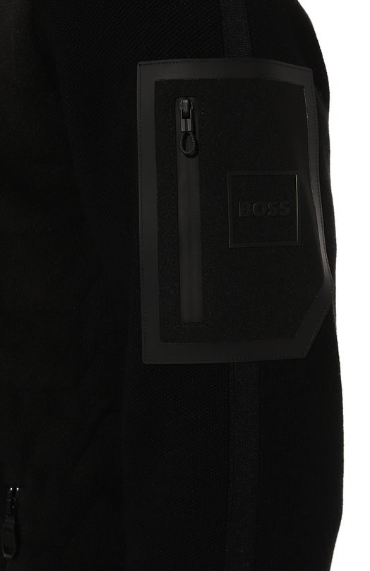 Комбинированная толстовка BOSS Green Чёрный, фото 5