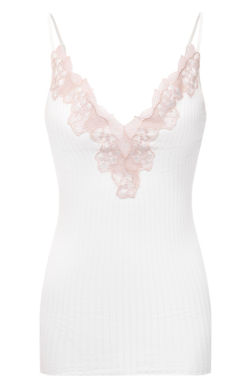 Хлопковый топ ZIMMERLI белого цвета по цене 13750 руб., арт. 260-3090, фото 1 Хлопковый топ ZIMMERLI, арт. 260-3090, фото 1