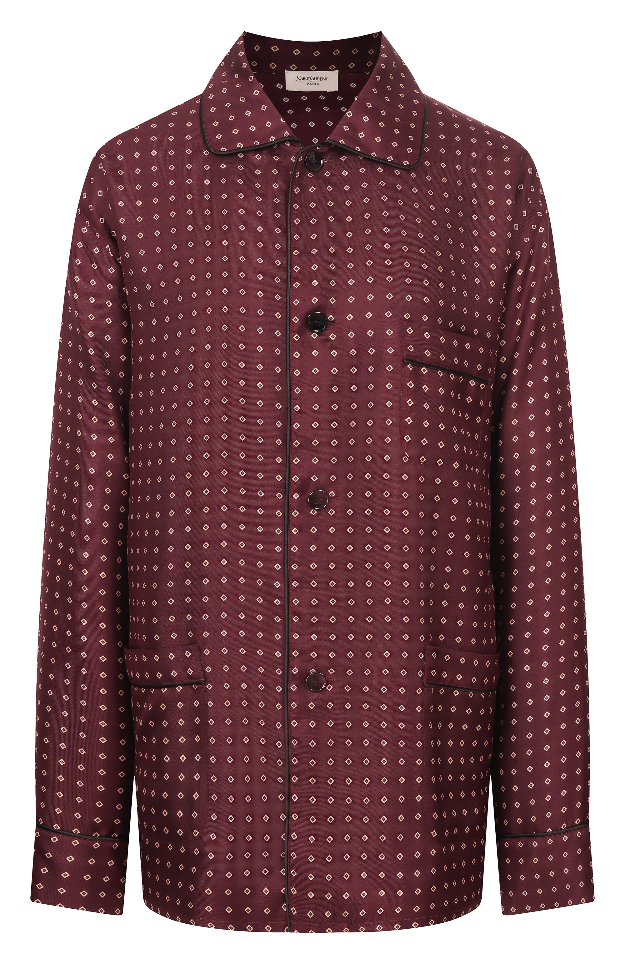 Шелковая рубашка SAINT LAURENT, арт. 870143/Y6K08, фото 1