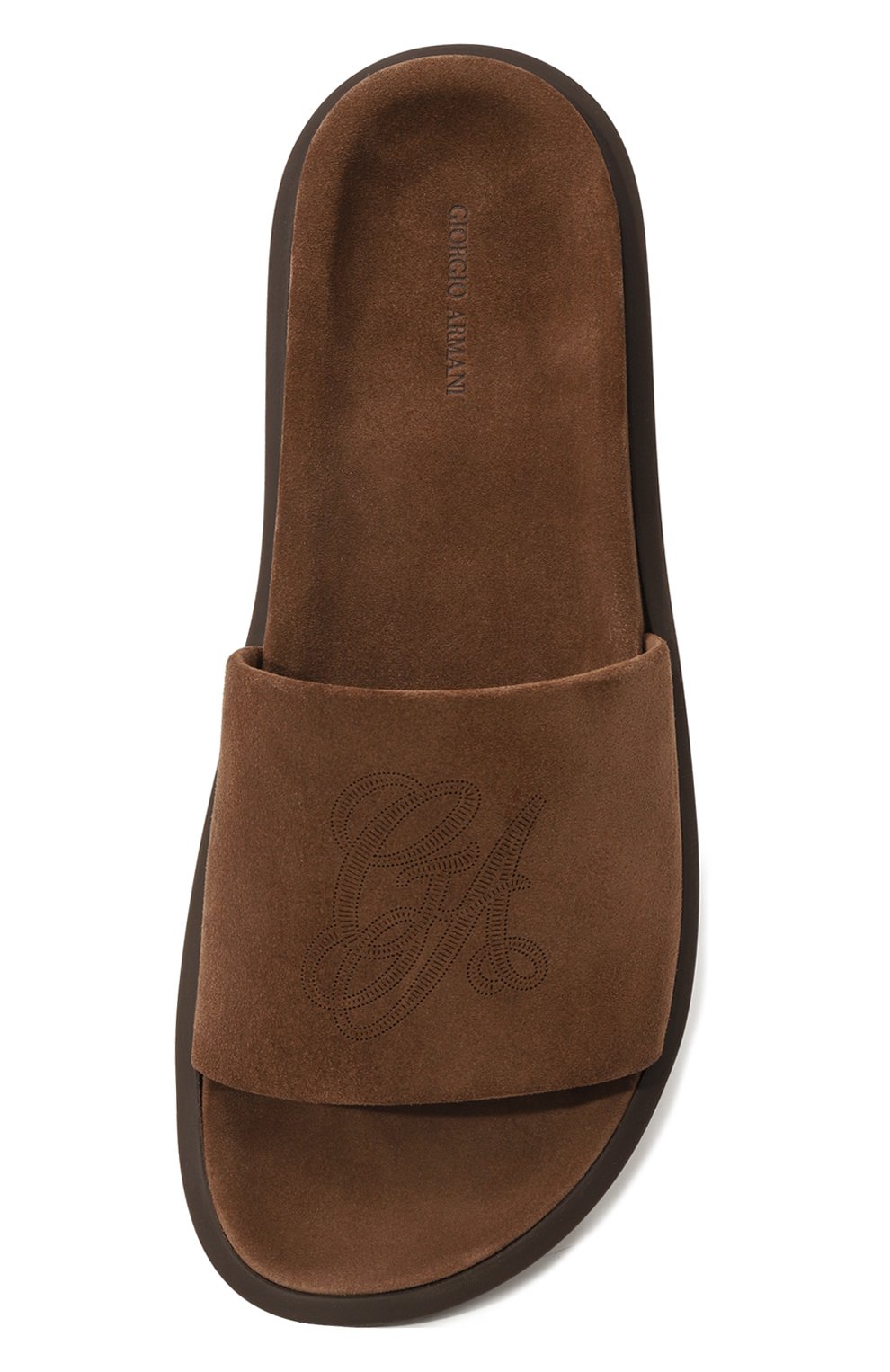 Замшевые шлепанцы GIORGIO ARMANI, арт. X2P090/XF781, фото 6
