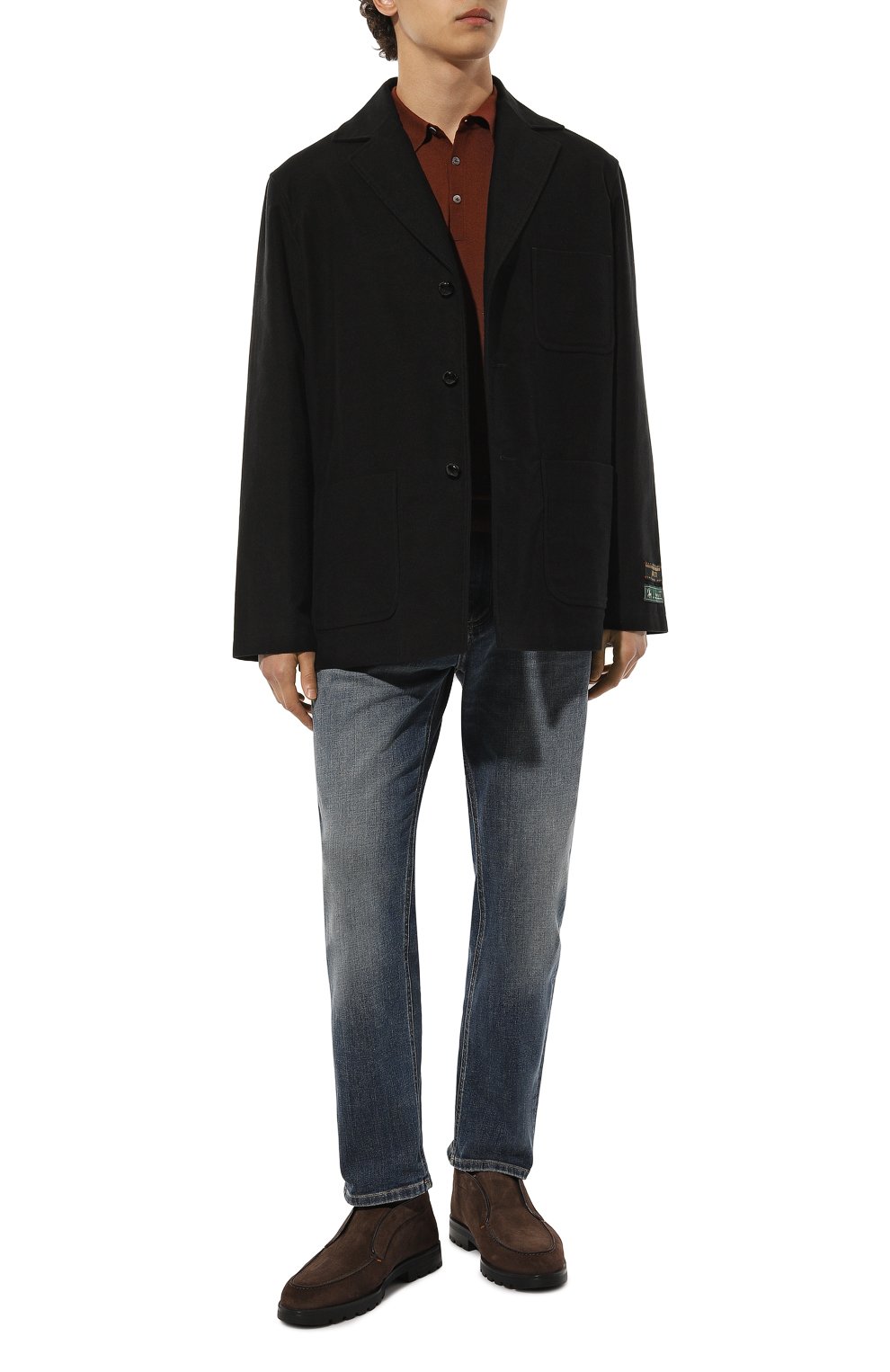 Замшевые ботинки detroit SANTONI, арт. MGDG17823NE0ASEY, фото 2