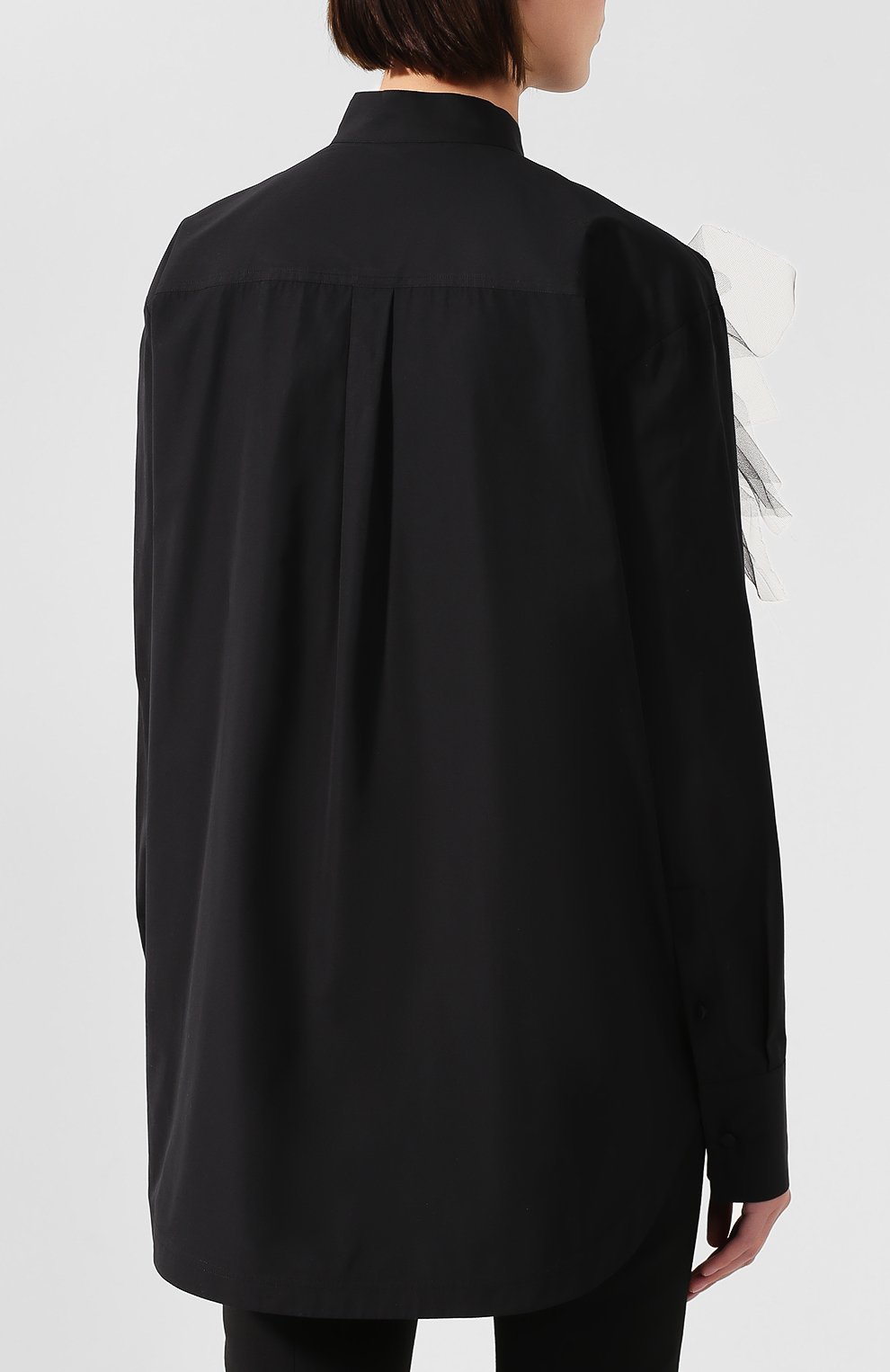 Рубашка VALENTINO черного цвета по цене 119500 руб., арт. RB0AB13K3NQ, фото 4 Рубашка VALENTINO, арт. RB0AB13K3NQ, фото 4