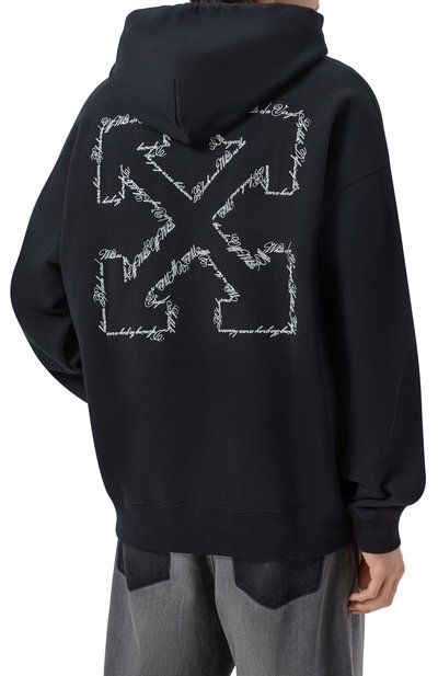 Хлопковое худи OFF-WHITE, арт. 0MBB085S26FLE004, фото 4