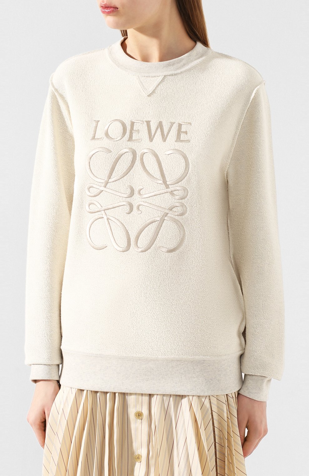 Хлопковый свитшот LOEWE, арт. S6109591CR, фото 3