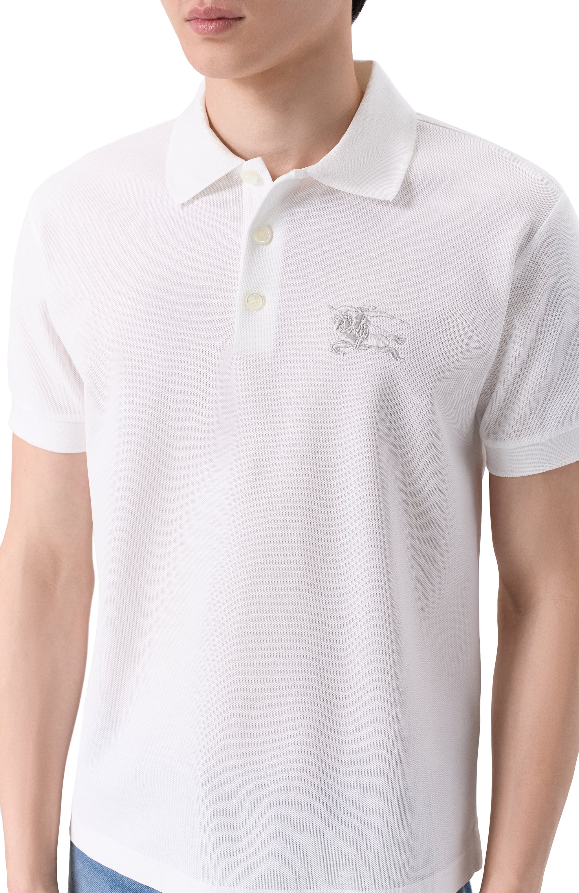 Хлопковое поло BURBERRY, арт. 8119009, фото 5