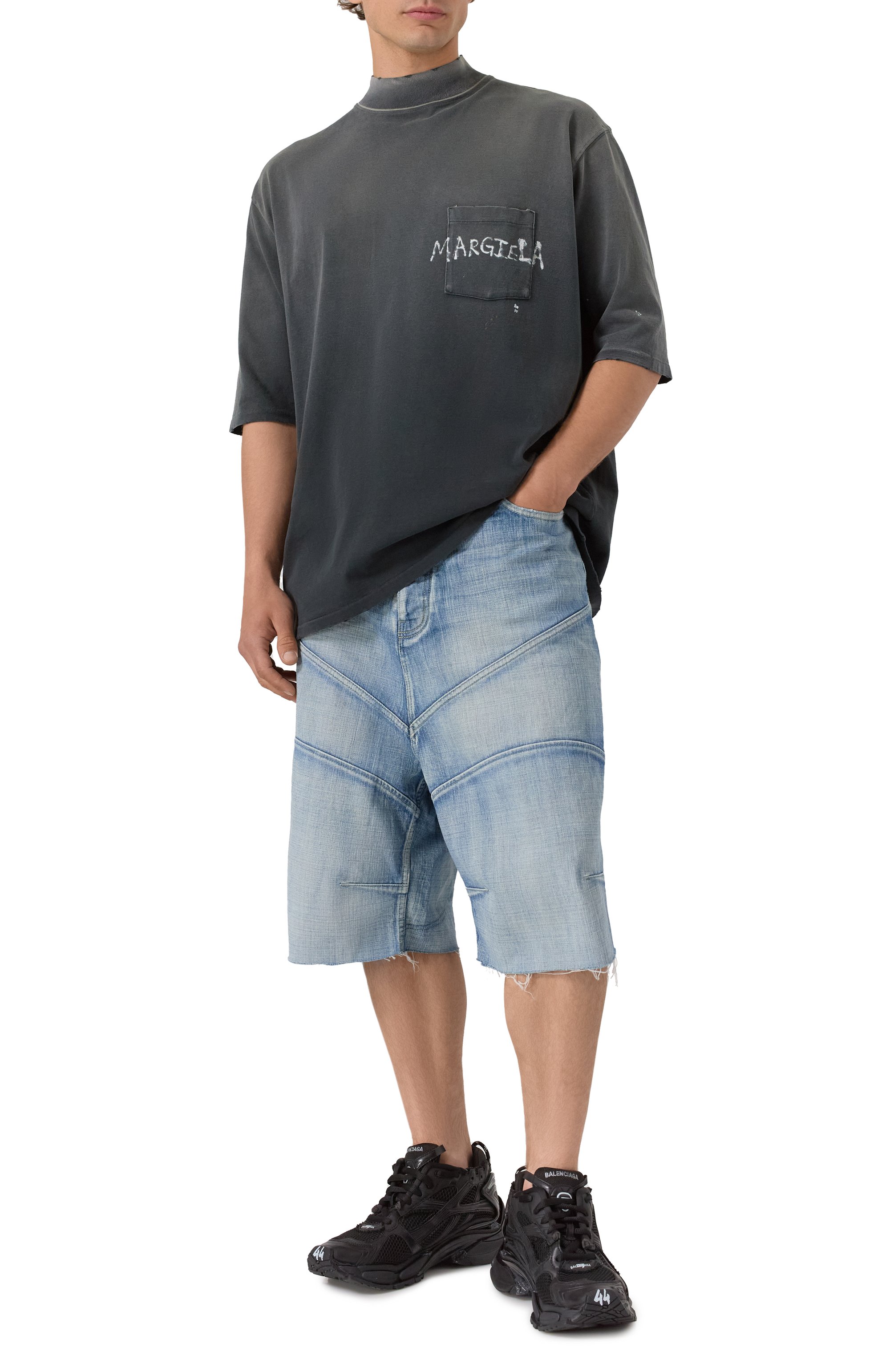 Джинсовые шорты BALENCIAGA, арт. 831600/TSW69, фото 2