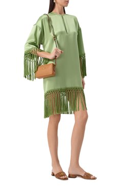 Женская сумка alltime mini VALENTINO светло-коричневого цвета, арт. 6W2P0AI5/RZR | Фото 7 (Ремень/цепочка: На ремешке; Материал: Натуральная кожа; Размер: mini; Автоматизация ТО: Проставлено; Автоматизация состава: Проставлено)