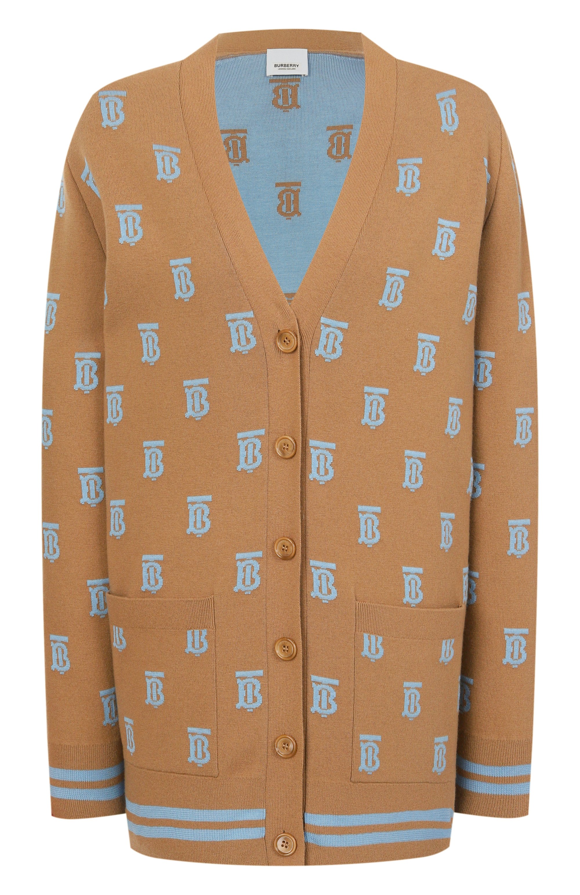 Кардиган из шерсти и шелка BURBERRY, арт. 8065919 A1420, фото 1