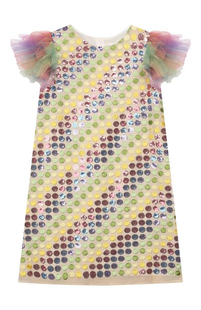 Платье CHARABIA разноцветного цвета по цене 13250 руб., арт. FA55C/10Y-12Y, фото 1 Платье CHARABIA, арт. FA55C/10Y-12Y, фото 1