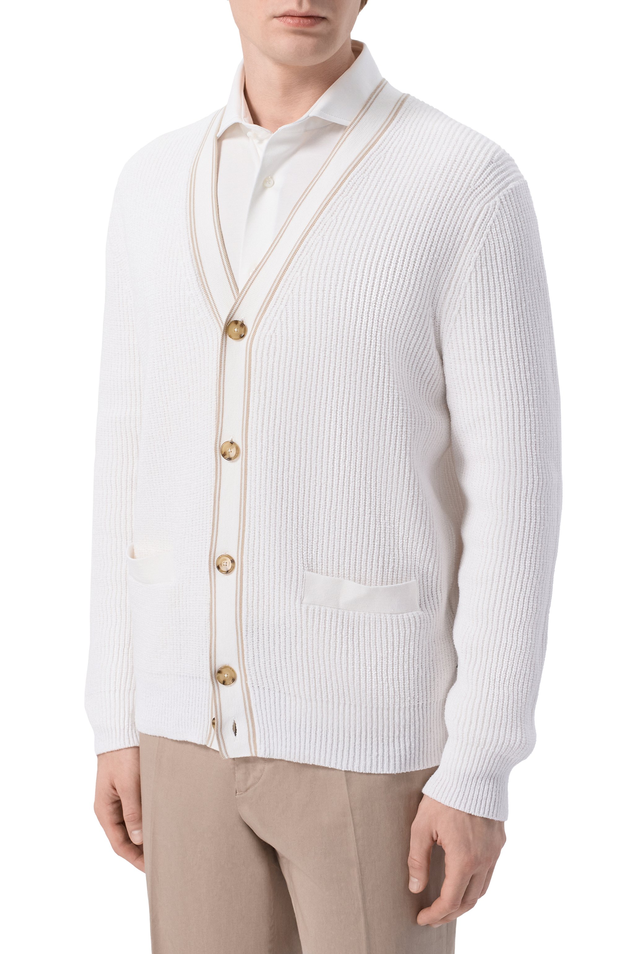 Хлопковый кардиган BOSS, арт. 50560487, фото 3