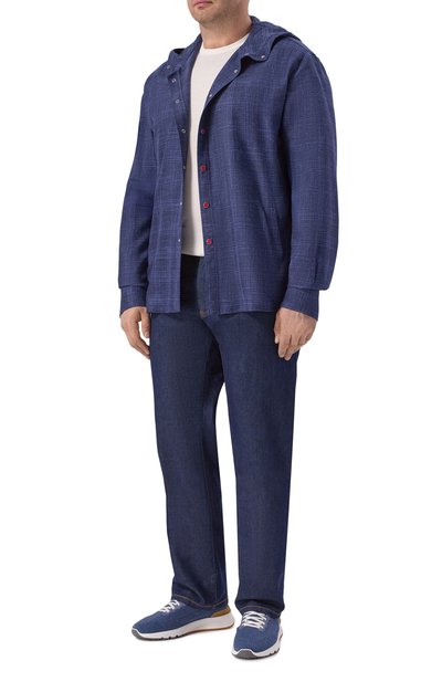 Рубашка из шерсти и льна KITON, арт. UMCMARK0630G, фото 2