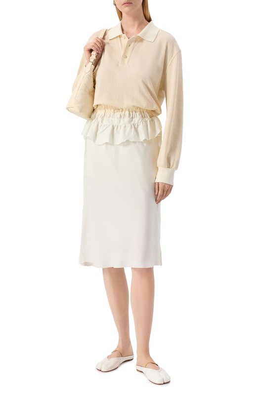 Кожаные сабо Tabi Maison Margiela S39WZ0103/P6853 Белый  S39WZ0103/P6853 Фото 2