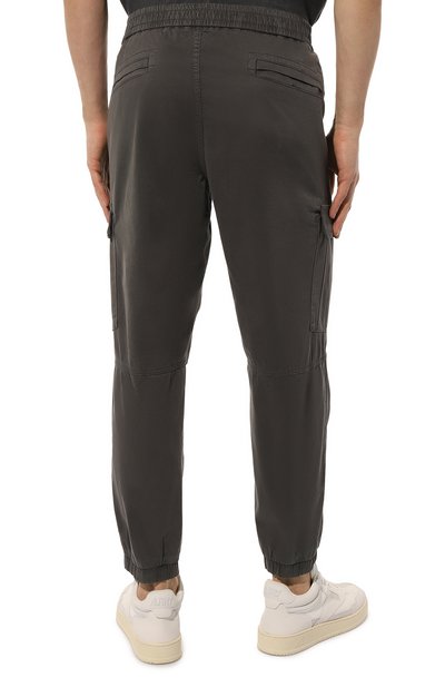 Хлопковые джоггеры BOSS ORANGE темно-серого цвета по цене 12400 руб., арт. 50484948, фото 4 Хлопковые джоггеры BOSS ORANGE, арт. 50484948, фото 4