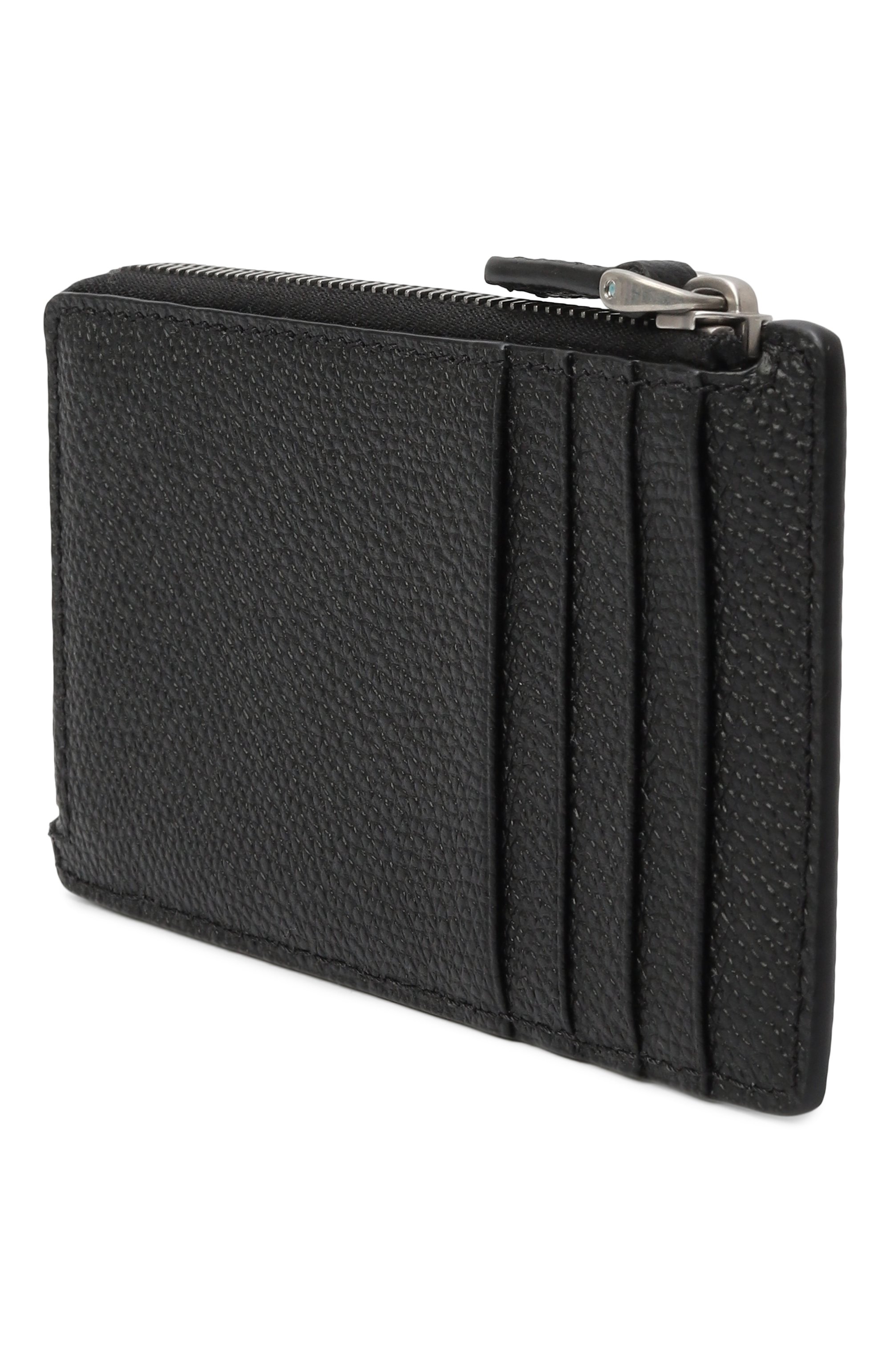 Кожаный футляр для кредитных карт VALENTINO черного цвета по цене 42500 руб., арт. 7Y2P0AN6/UAG, фото 2 Кожаный футляр для кредитных карт VALENTINO, арт. 7Y2P0AN6/UAG, фото 2