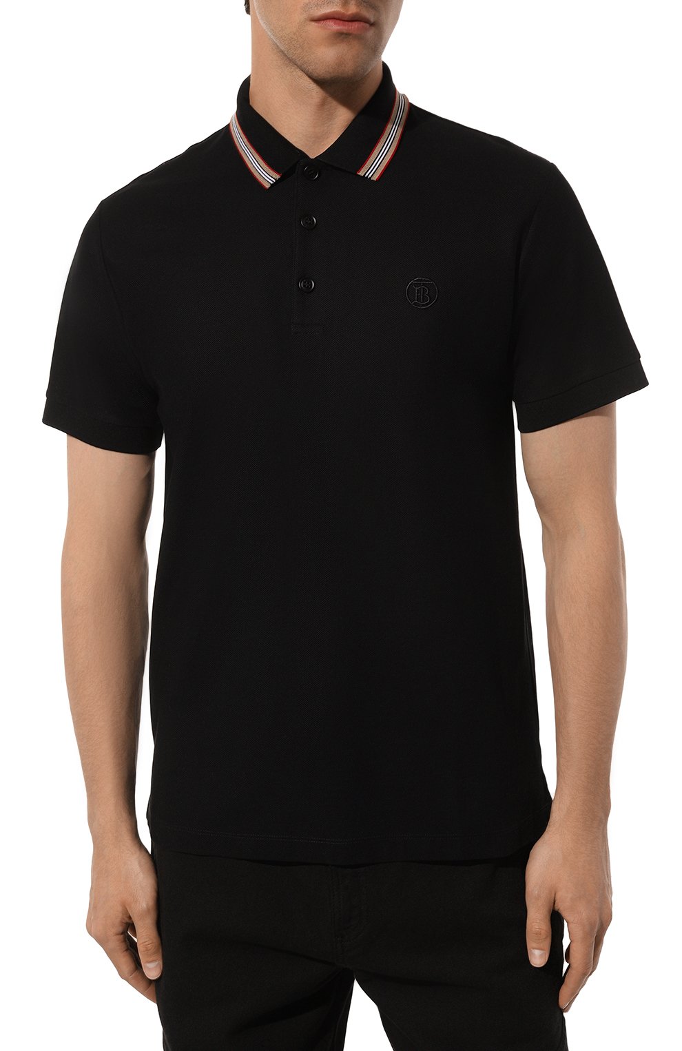Хлопковое поло BURBERRY, арт. 8084017, фото 3