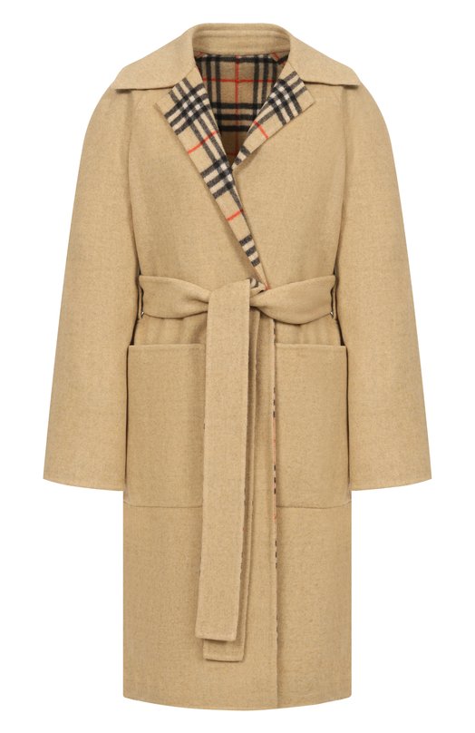 Двустороннее шерстяное пальто Burberry 8110900 Бежевый 8110900
