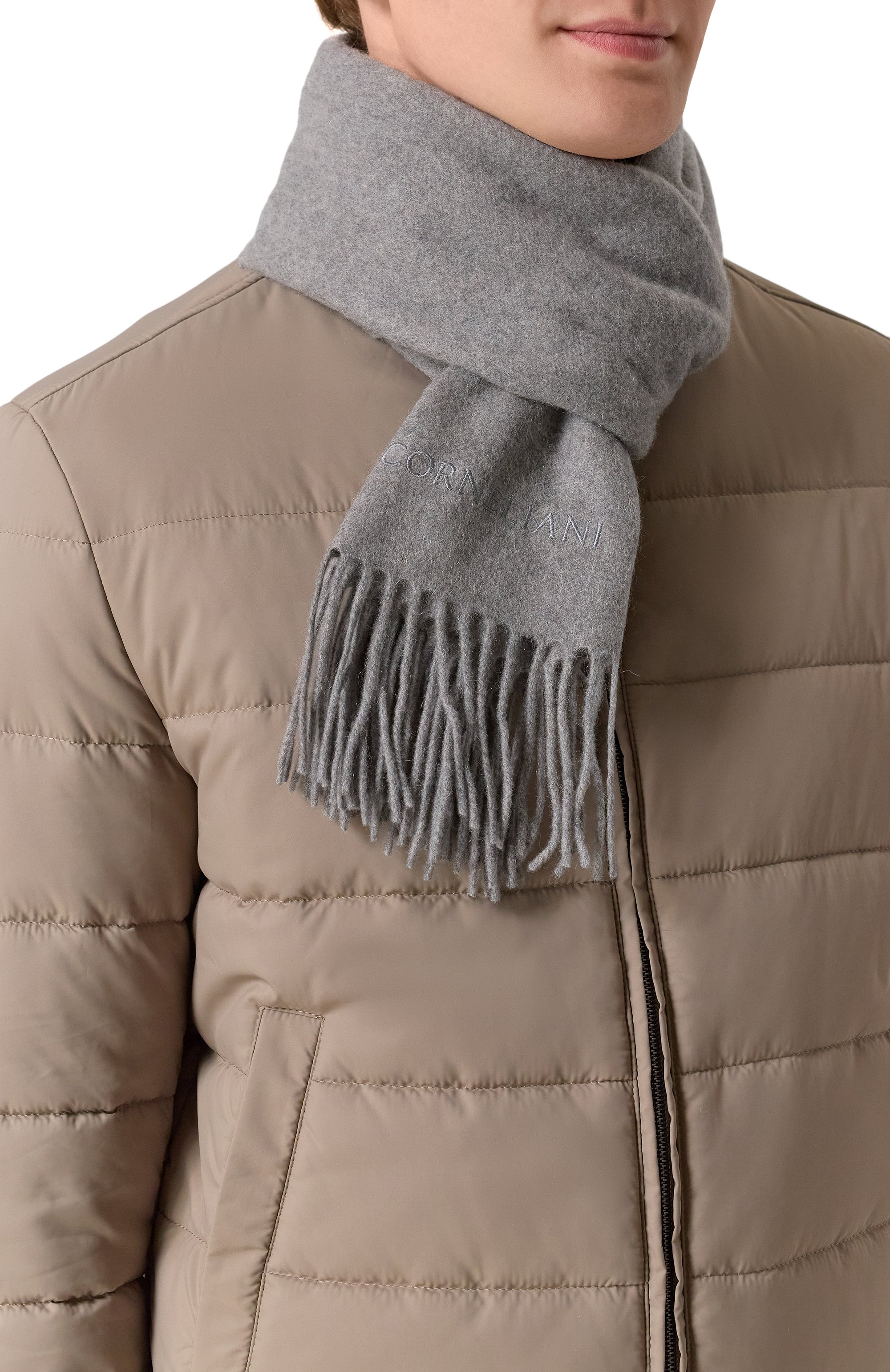 Кашемировый шарф CORNELIANI, арт. 26B344-2629029, фото 2