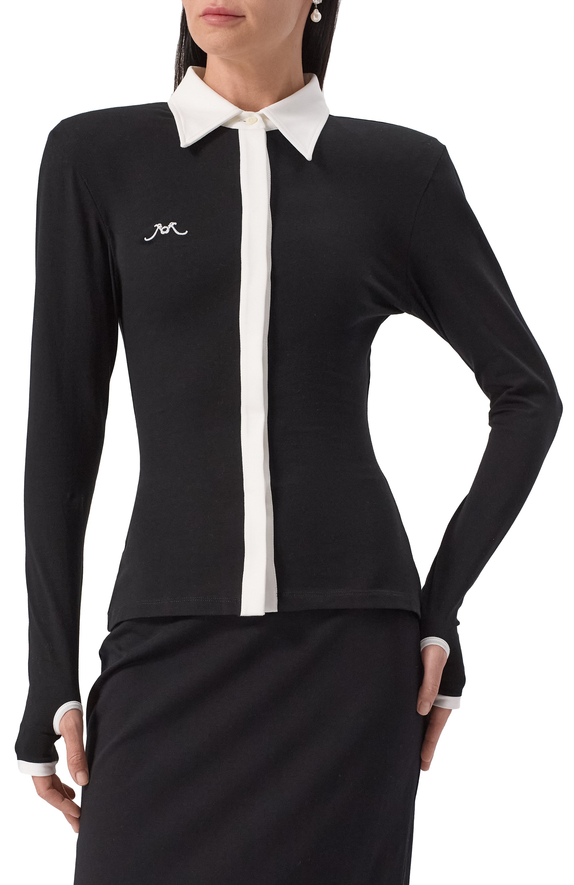 Хлопковая блузка ROWEN ROSE, арт. RR_J115, фото 3