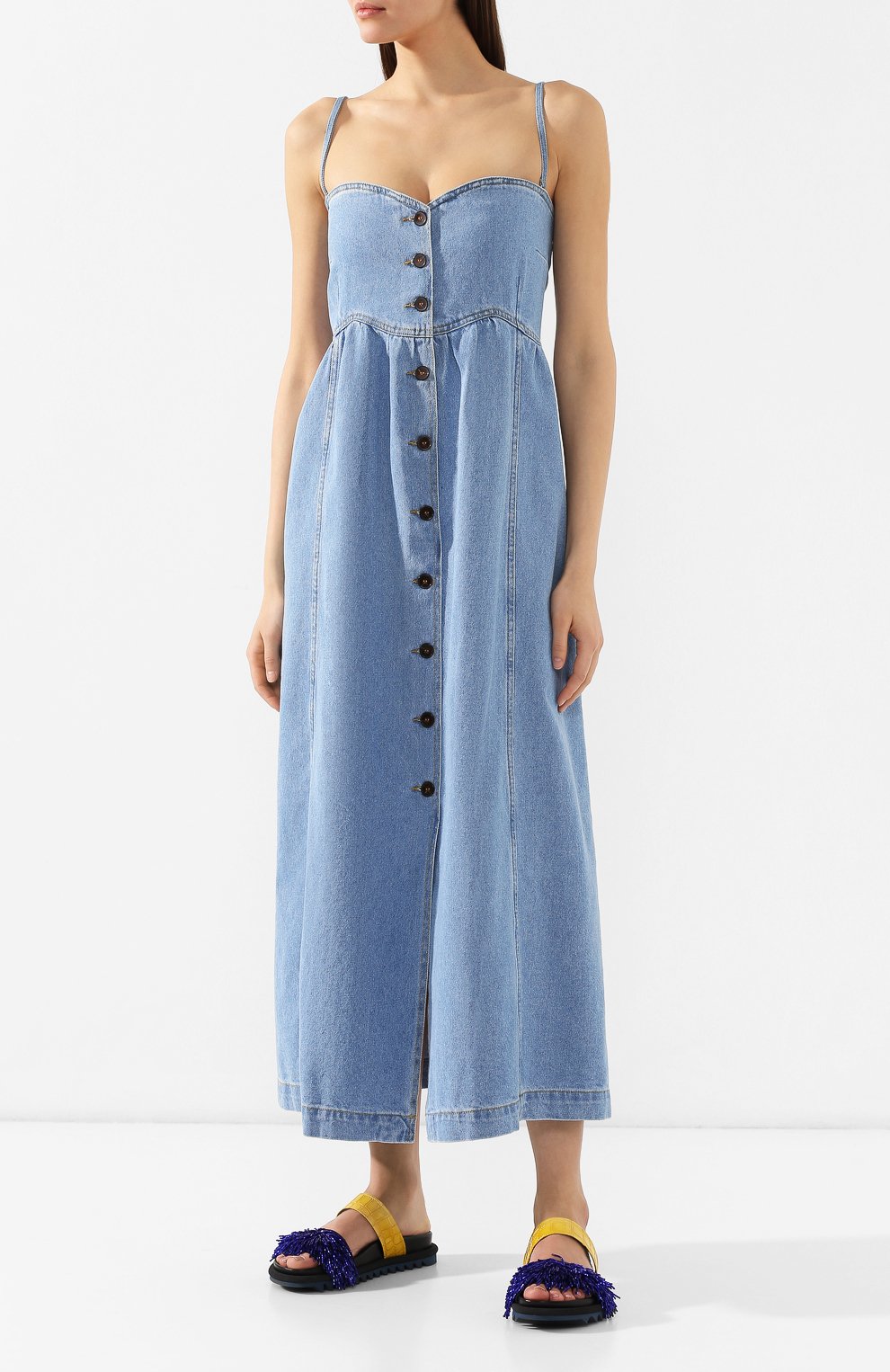 Джинсовое платье NANUSHKA, арт. KAIA_80`S WASH_DENIM, фото 3