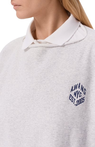 Хлопковый свитшот ALEXANDER WANG, арт. 1CC2261306, фото 5