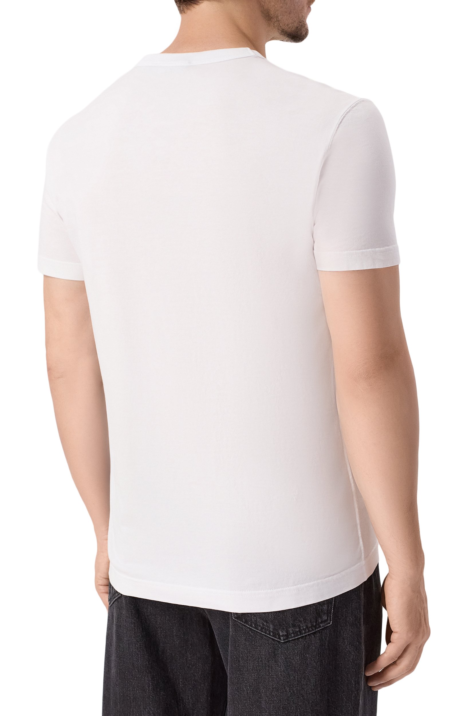 Хлопковая футболка DOLCE & GABBANA белого цвета по цене 78450 руб., арт. G8PT1Z/G7P9K, фото 4 Хлопковая футболка DOLCE & GABBANA, арт. G8PT1Z/G7P9K, фото 4