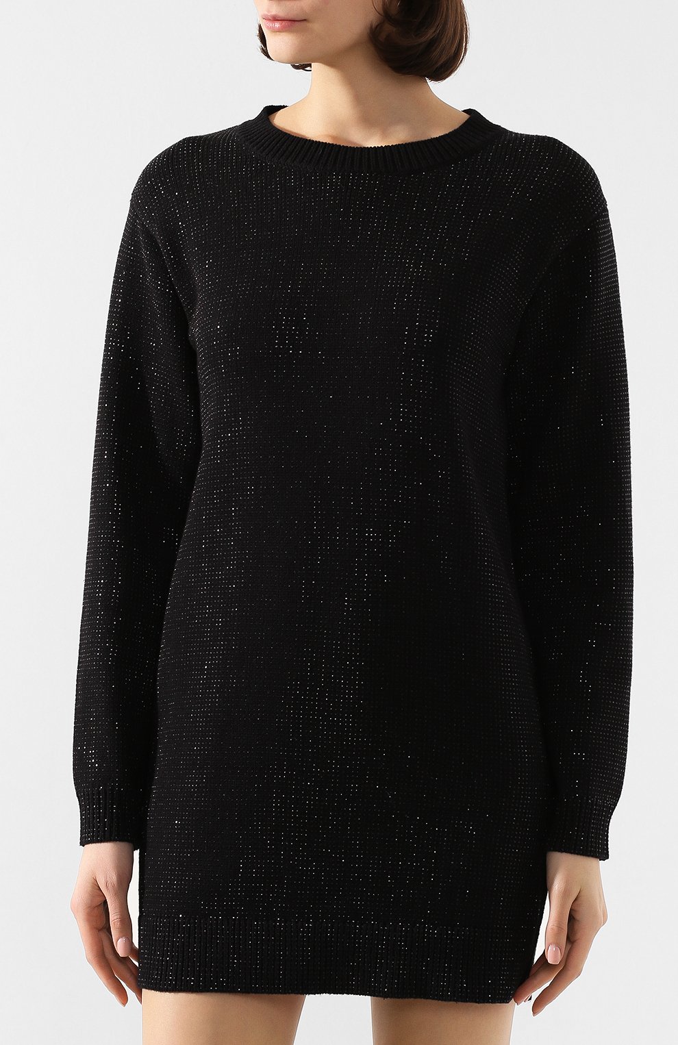 Хлопковое платье RTA черного цвета по цене 54450 руб., арт. WH969-6040BLKS, фото 3 Хлопковое платье RTA, арт. WH969-6040BLKS, фото 3