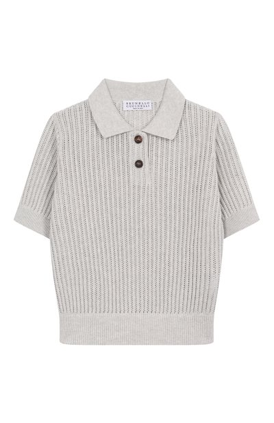 Хлопковое поло BRUNELLO CUCINELLI, арт. BSTM20005A