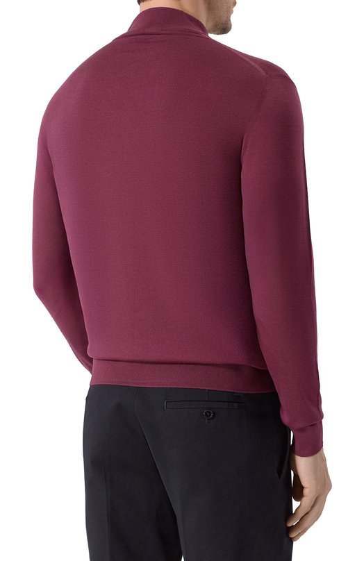 Шерстяная водолазка Kiton UMK0897K340 Бордовый  UMK0897K340 Фото 4