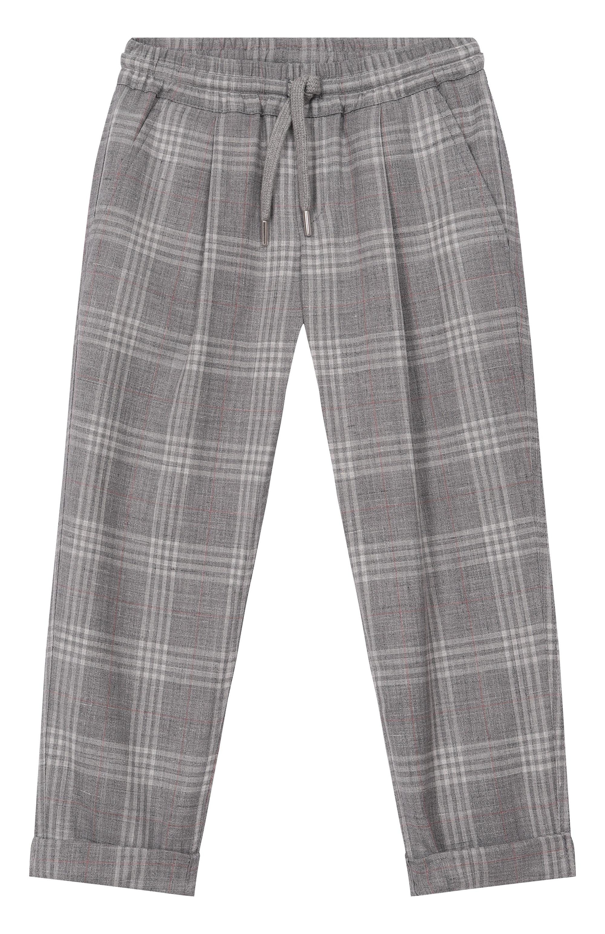 Брюки из шерсти и шелка BRUNELLO CUCINELLI, арт. BZ430P503B, фото 1