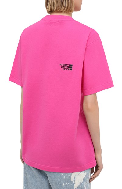 Хлопковая футболка VETEMENTS, арт. UE51TR720P 1611/W, фото 4