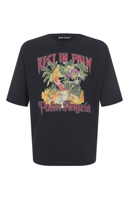 Мужская хлопковая футболка PALM ANGELS, арт. PMAA10DF25JER006