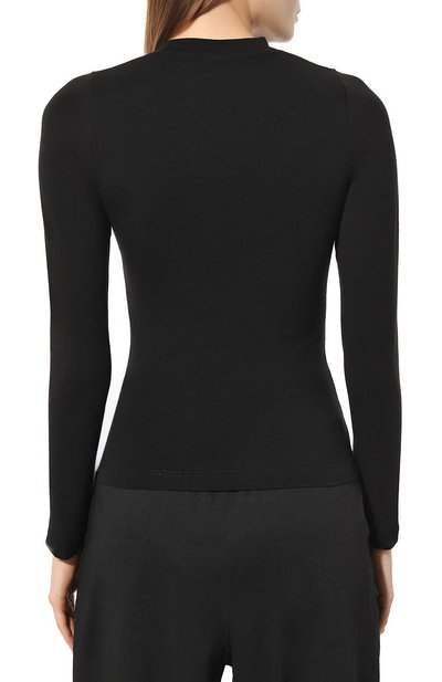 Хлопковый лонгслив BALENCIAGA черного цвета по цене 79950 руб., арт. 773269/TPV08, фото 4 Хлопковый лонгслив BALENCIAGA, арт. 773269/TPV08, фото 4