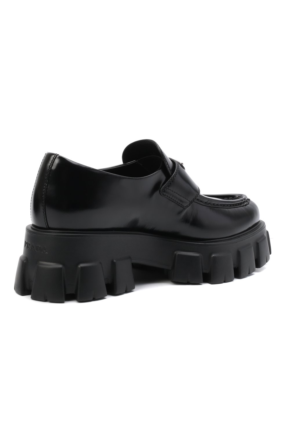 Кожаные лоферы monolith PRADA, арт. 1D663M-055-F0002-055, фото 3