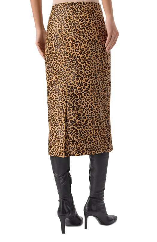 Кожаная юбка Co 3397ACHL-F25 Леопардовый  3397ACHL-F25 Фото 4