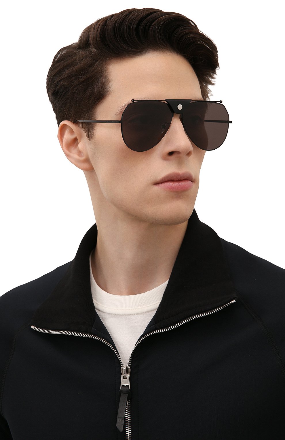 Солнцезащитные очки ALEXANDER MCQUEEN черного цвета по цене 37000 руб., арт. AM0316S 001, фото 3 Солнцезащитные очки ALEXANDER MCQUEEN, арт. AM0316S 001, фото 3