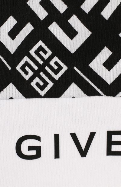 Хлопковые шорты GIVENCHY черно-белого цвета по цене 16250 руб., арт. H04070, фото 3 Хлопковые шорты GIVENCHY, арт. H04070, фото 3