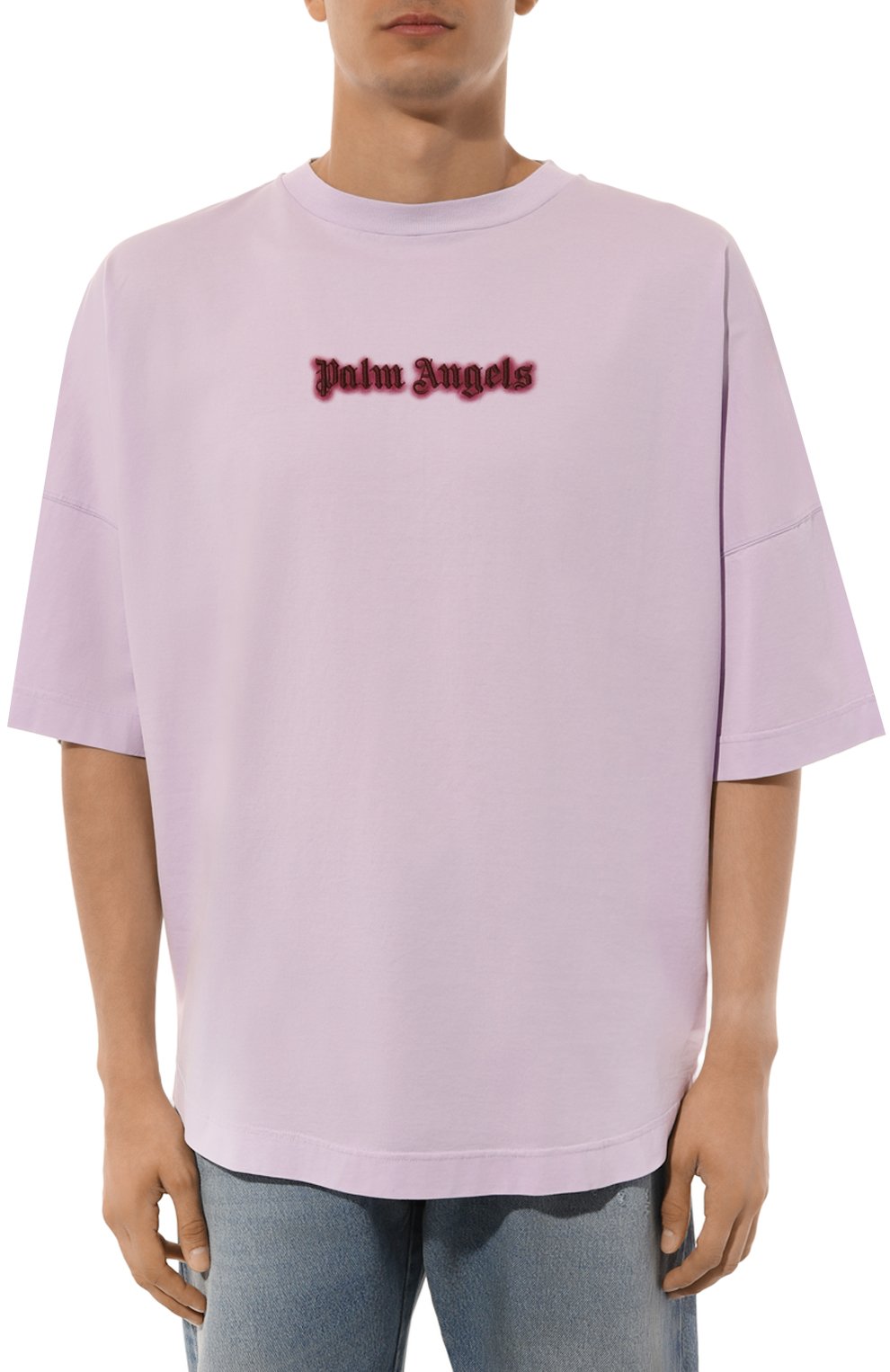 Хлопковая футболка PALM ANGELS, арт. PMAA002F24JER004, фото 3