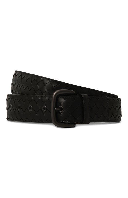 Кожаный ремень Bottega Veneta 173784/V47W0 Чёрный 173784/V47W0