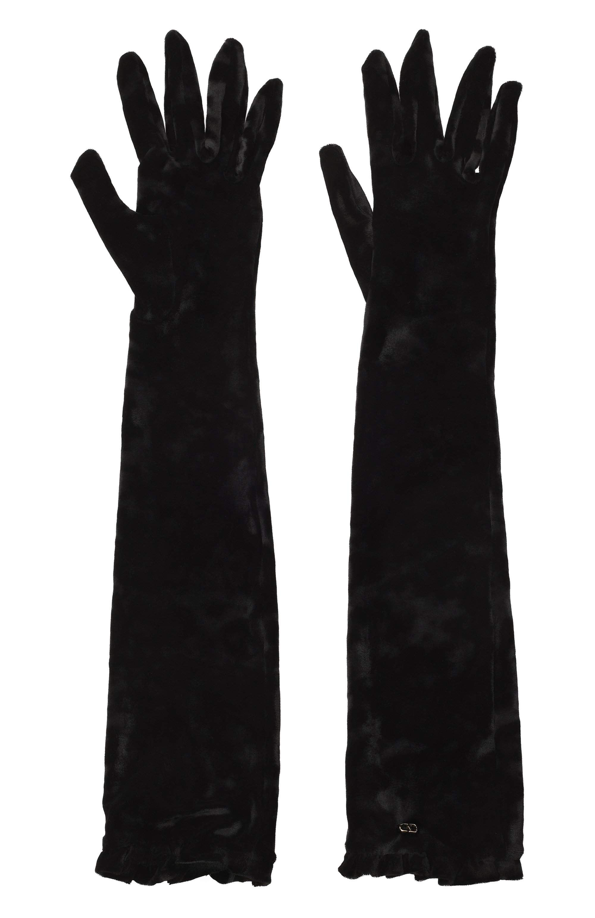 Бархатные перчатки VALENTINO, арт. 8W2GD00G/LKB, фото 2