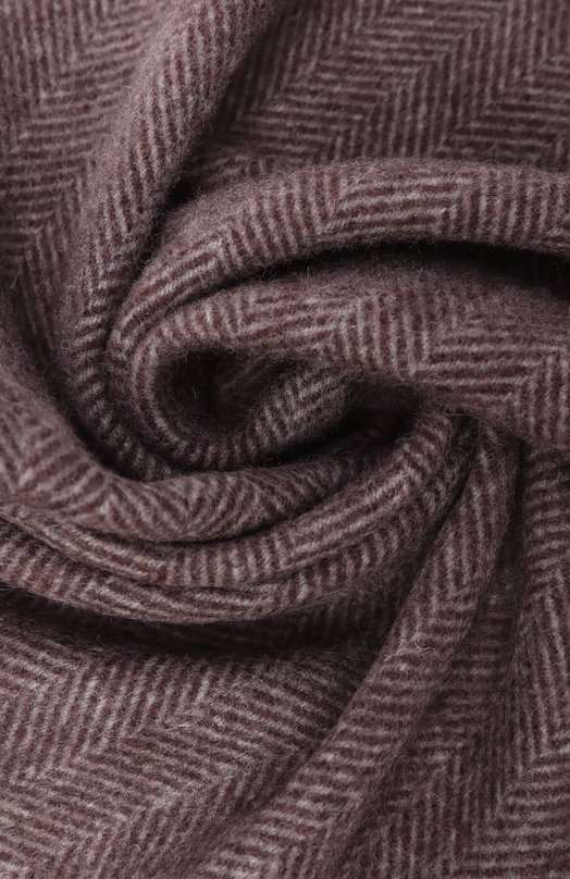 Шарф из шерсти и кашемира Andrea Campagna 623253 Коричневый  623253 Фото 3