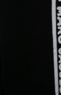 Детские хлопковые брюки MARC JACOBS (THE) черно-белого цвета, арт. W60185/2A-5A | Фото 3 (Нос: Не проставлено; Материал внешний: Хлопок; Случай: Повседневный; Ростовка одежда: 4 года | 104 см, 3 года | 98 см)