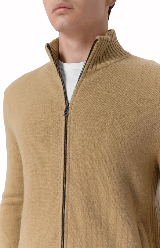 Кардиган из шерсти и кашемира Bogner 88822761 Бежевый  88822761 Фото 5