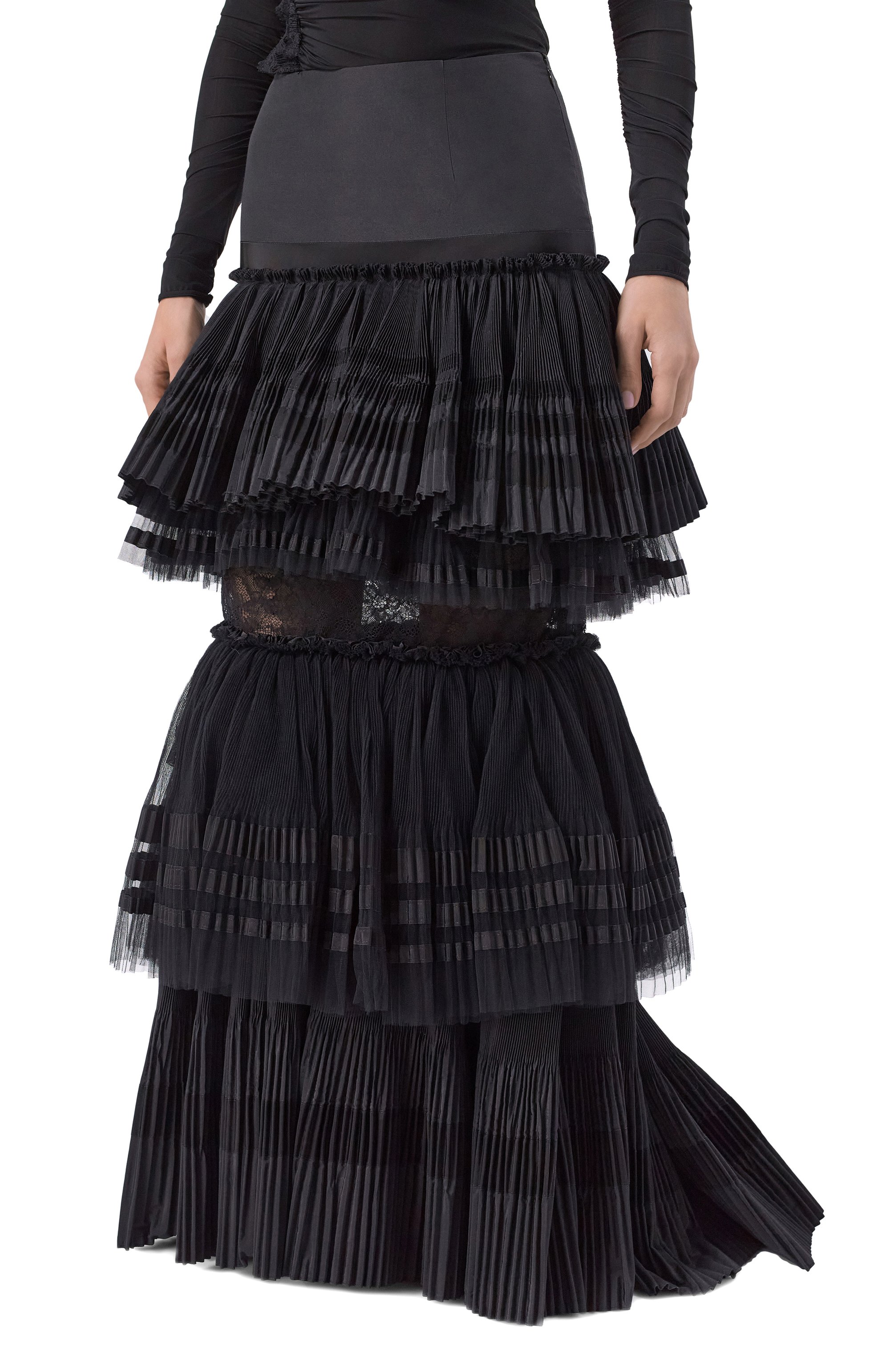 Юбка BLUMARINE черного цвета по цене 423000 руб., арт. 4G119A, фото 3 Юбка BLUMARINE, арт. 4G119A, фото 3