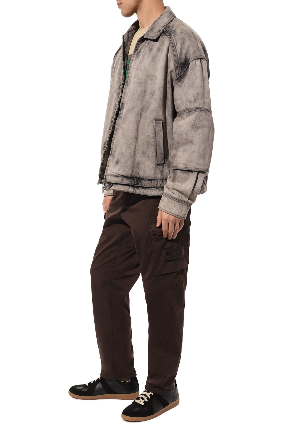 Брюки-карго из хлопка и шерсти STONE ISLAND, арт. 7315326F4, фото 2