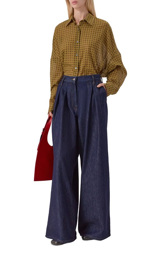 Джинсы Dries Van Noten 010929-2381-507 Синий  010929-2381-507 Фото 2