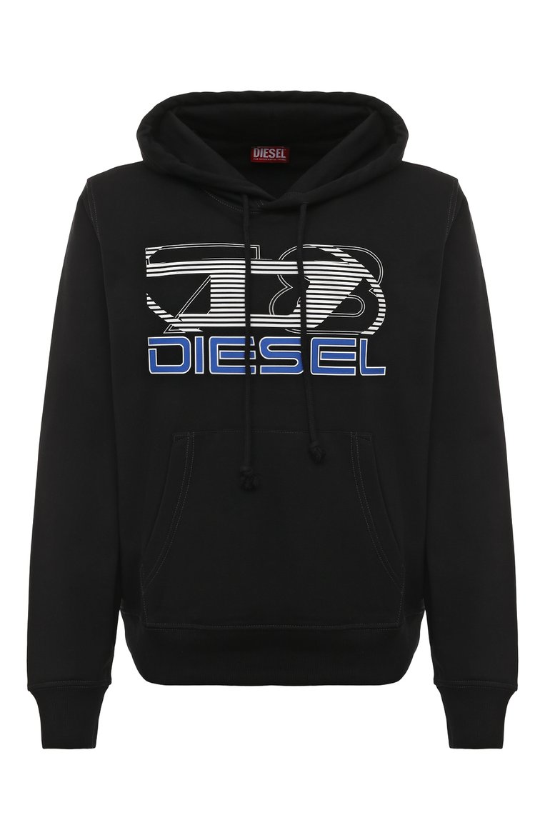 Diesel black hoodie sale