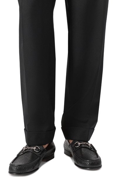 Кожаные лоферы horsebit 1953 GUCCI черного цвета по цене 135000 руб., арт. 816180/AADGL, фото 3 Кожаные лоферы horsebit 1953 GUCCI, арт. 816180/AADGL, фото 3