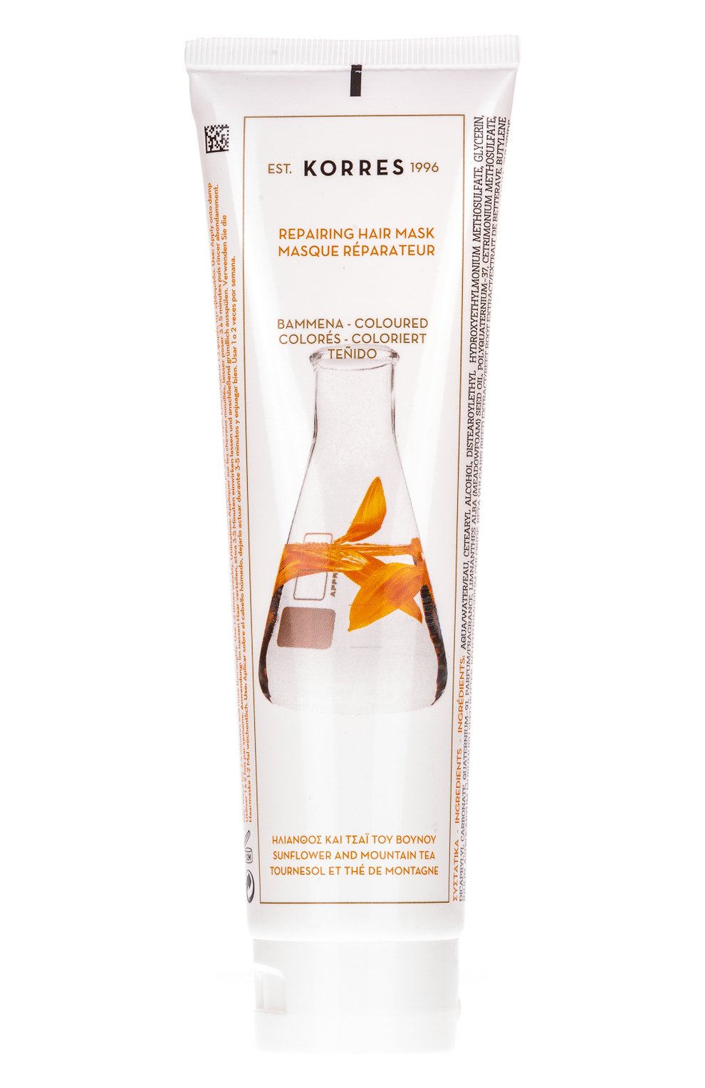 Маска для волос с подсолнечником и горным чаем (125ml) KORRES бесцветного цвета по цене 2890 руб., арт. 5203069040504, фото 1 Маска для волос с подсолнечником и горным чаем (125ml) KORRES, арт. 5203069040504, фото 1