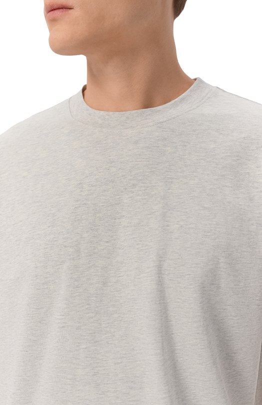 Хлопковая футболка 12 STOREEZ 135822 Серый  135822 Фото 5