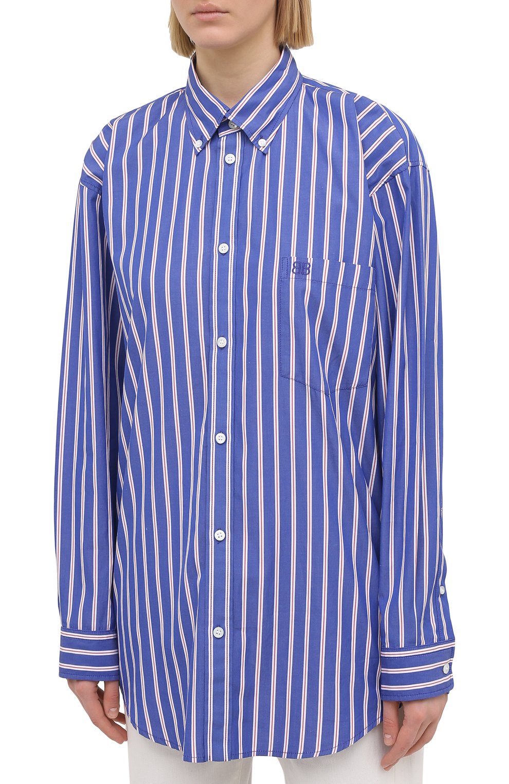 Хлопковая рубашка BALENCIAGA, арт. 622224/TJM21, фото 3